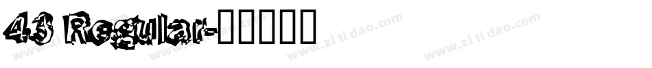 43 Regular字体转换